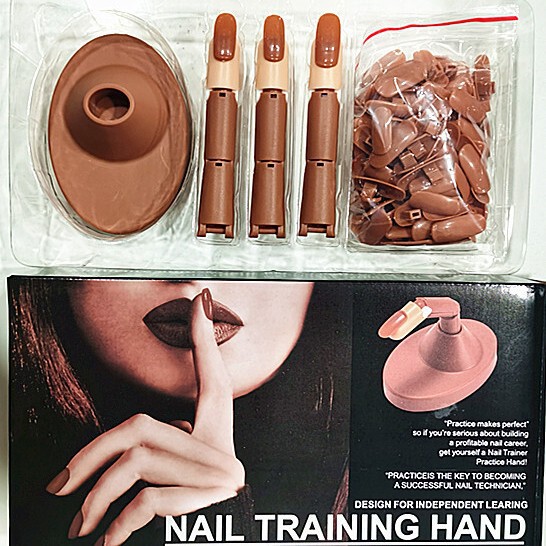 Nail joint finger manipulator nail piece suit beginner activity hand model fake fingernail color practice Nail joint finger manipulator nail piece suit beginner activity hand model fake fingernail color practice