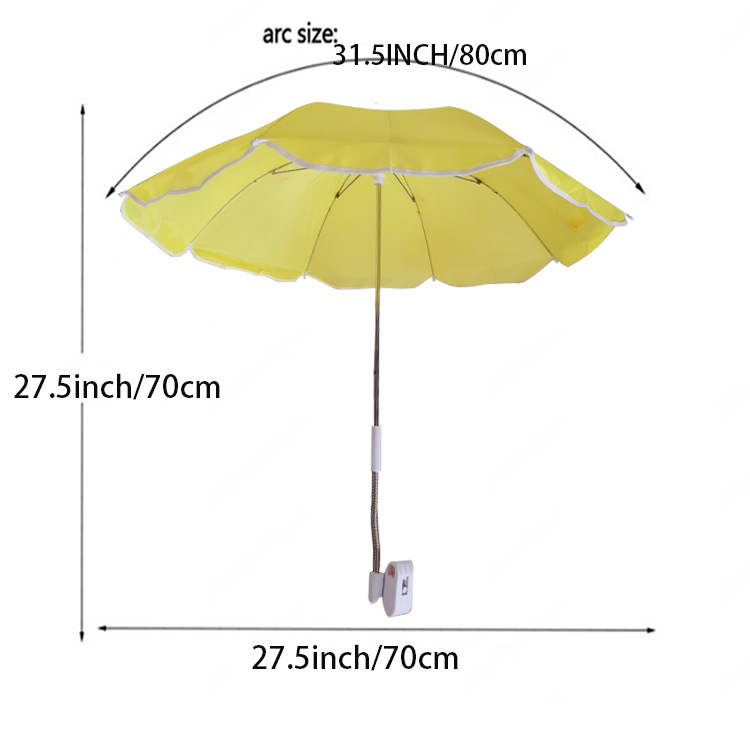 Nuevos productos para adultos silla de playa paraguas azul blanco rayas abrazadera paraguas silla de camping respaldo sombrillas paraguas de playa