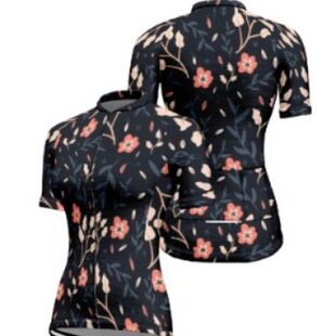 2024 Cross-border Shaping Colorful Women's Mountain Cross-country Road Car Short-sleeved Top Sports Equipment Outdoor Riding Clothing