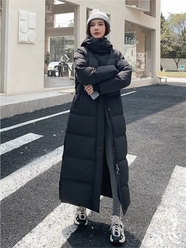 2025新款超长款羽绒服女长过膝艺考生到脚踝冬极寒东北加厚白鸭绒|undefined