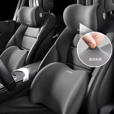 Car Lumbar Support Headrest Cushion, Waist support