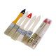 Factory customized wooden handle paint brush hard pig hair mixed silk brush baking barbecue brush wool brush wholesale