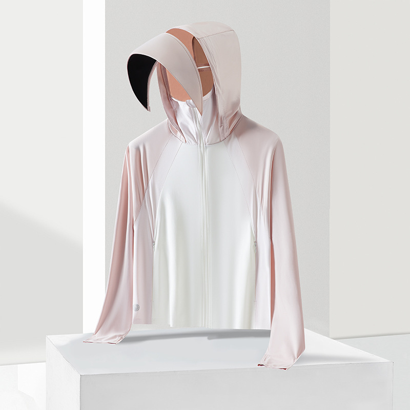 Chaqueta Corta de Protección Solar para Mujer de Nailon y Elastano