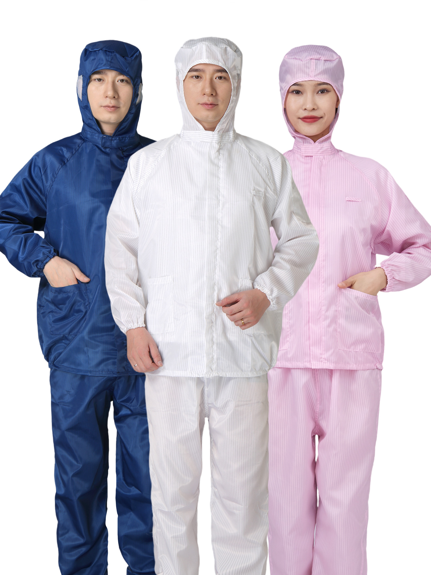 Ropa de trabajo a prueba de polvo protector separado hombre sin polvo electrostático chaqueta antipolvo todo el cuerpo pintura limpia electrostática image 1