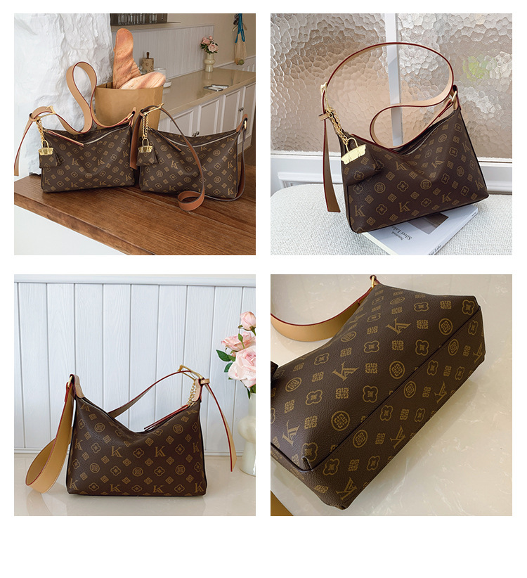Einzigartige Vintage Elegante Luxus-Designer Wickeltasche für Frauen Große Kapazität Pendler-Tragetasche Modische Damen Einzelschultertasche – Detail 6