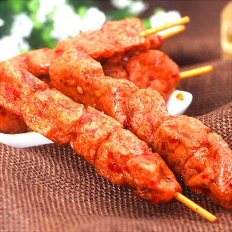 馋大嘴巴辣条素羊肉串82g/包牛筋香辣食休闲小包装麻辣清仓