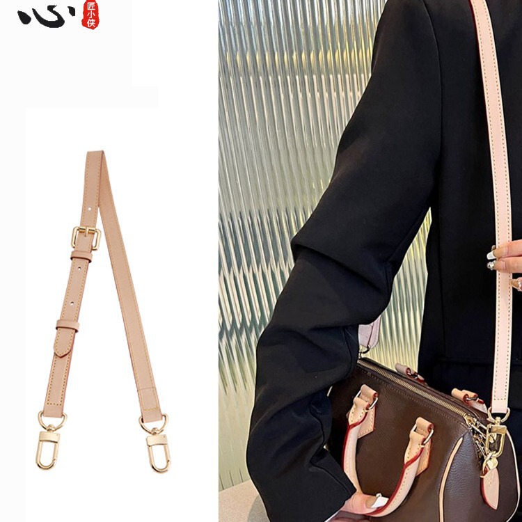 Suitable for Lv Neonoe Bb Bucket Bag Shoulder Strap Presbyopic Bag Vegetable Tanned Leather Genuine Leather Crossbody Bag with Replacement Accessories