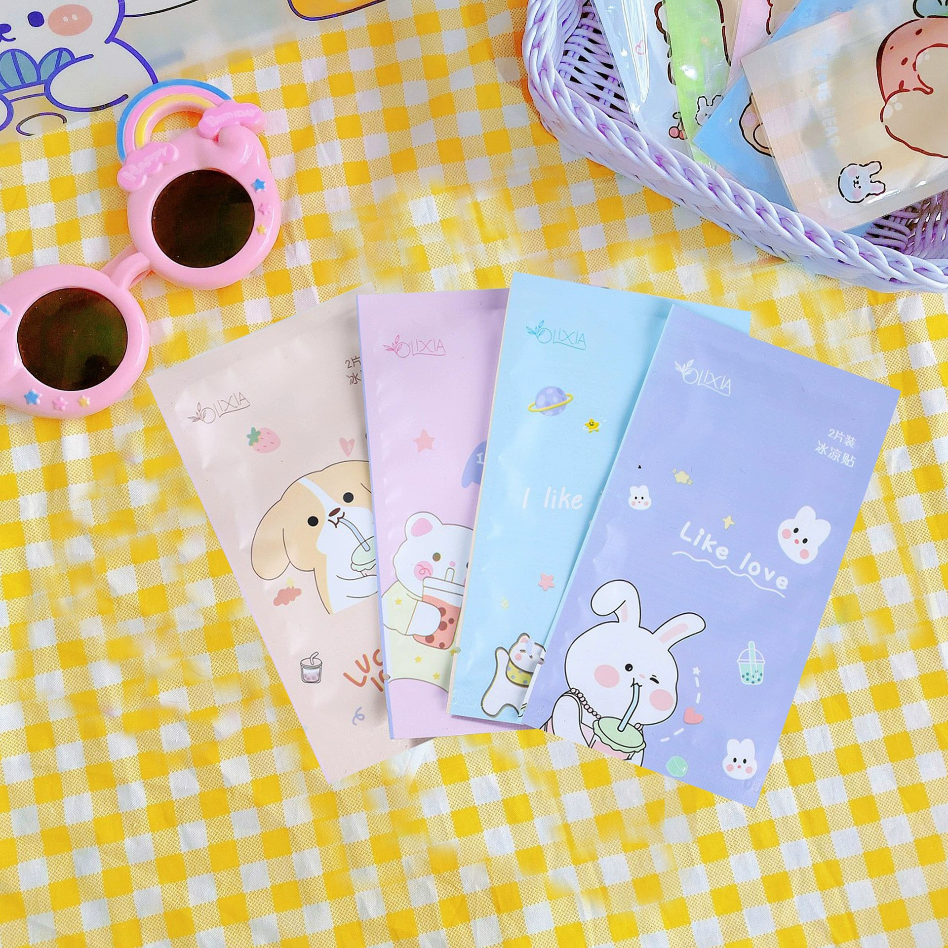 Cartoon cooling summer cool cooling patch for students, mobile phone