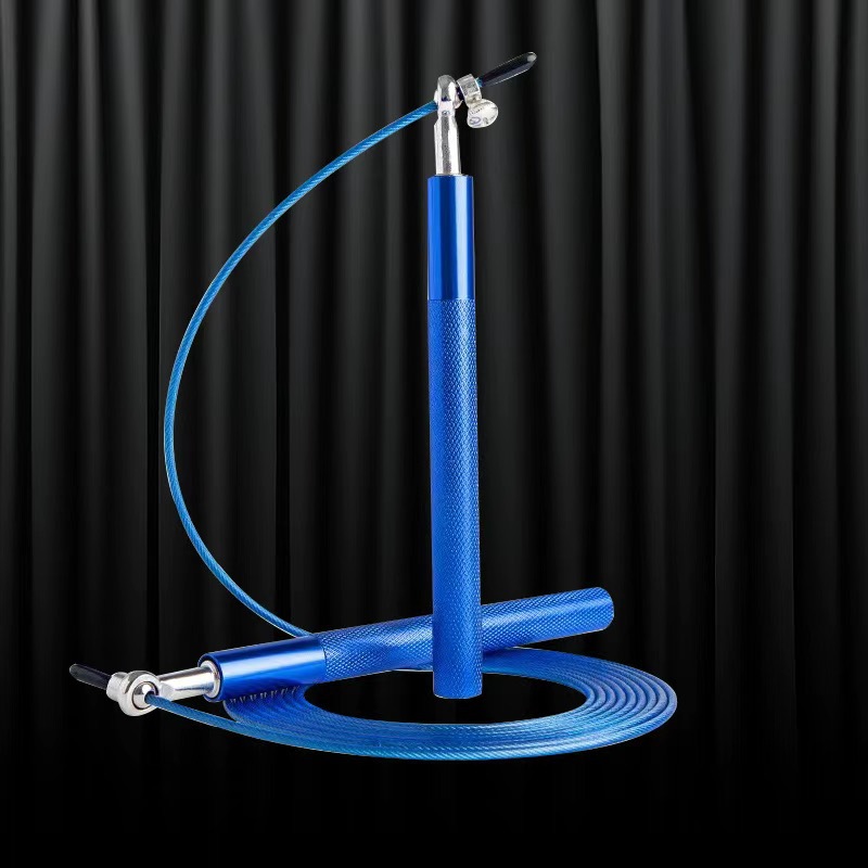 Cuerda de saltar de aluminio y aleación de acero para carreras de velocidad, adecuada para adultos, estudiantes y hombres, diseñada para entrenamiento, reducción de grasa, ejercicio aeróbico, versión con peso, antienredos.