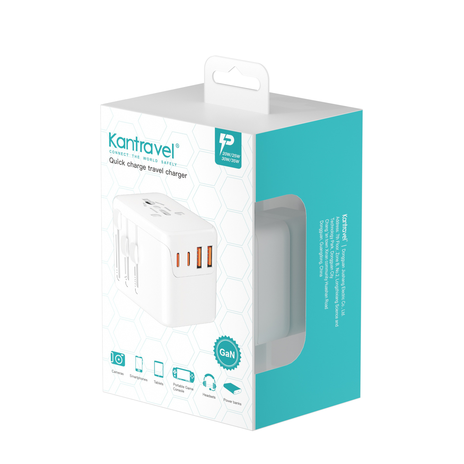 Enchufe de conversión 35W carga rápida Enchufe de conversión universal global de una vuelta y carga múltiple Enchufe de conversión estándar europeo y estadounidense