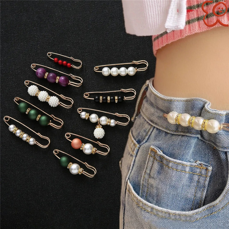 Waist pin to prevent exposure brooch pants waist to change the artifact waist pin fixed clothes accessories waist buckle_voghion.com