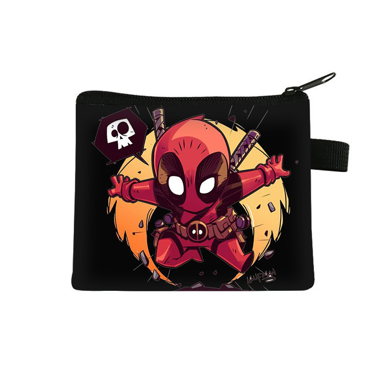 New Deadpool and Wolverine Children's Coin Purse Mini Storage Key Card Holder Large Capacity High-End Bag Wholesale