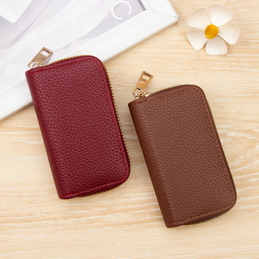 Cross-Border Women's Card Holder, Car Key Holder, Access Card Storage Bag, Popular Multi-Functional Coin Purse, Real Estate Gift