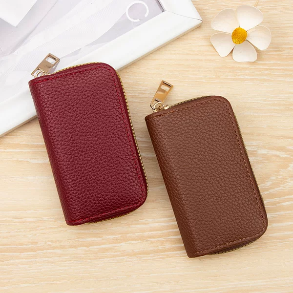 Cross-Border Women's Card Holder, Car Key Holder, Access Card Storage Bag, Popular Multi-Functional Coin Purse, Real Estate Gift