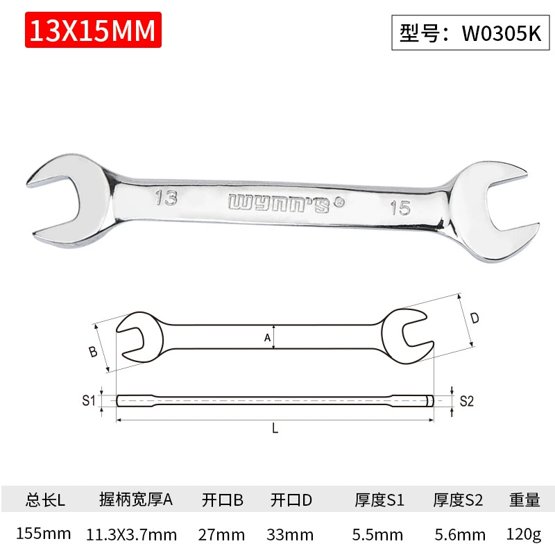 Wrench, set handmade, mirror effect