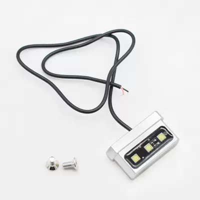 Little monkey electric motorcycle license plate Nömrə qabı - sign-frame-light-silver