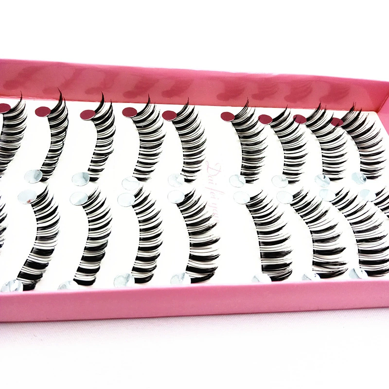 Woven nude lengthening false eyelashes for eyelashes