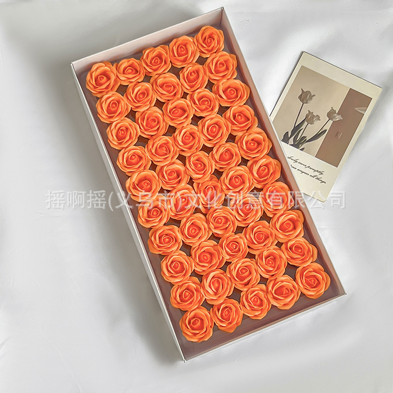 Venta directa de fábrica mini pulgares cabeza de flor diy productos semiacabados flor de jabón cabeza de rosa regalo de flor de jabón al por mayor
