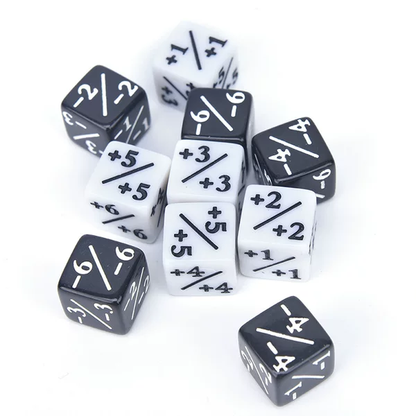 No.16 square angle plus and minus dice game toy +1 -6 symbol operation dice mathematics teaching cross-border dice
