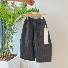 韩版童装女童棉裤子冬装儿童时髦洋气加厚保暖裤男宝宝休闲阔腿裤