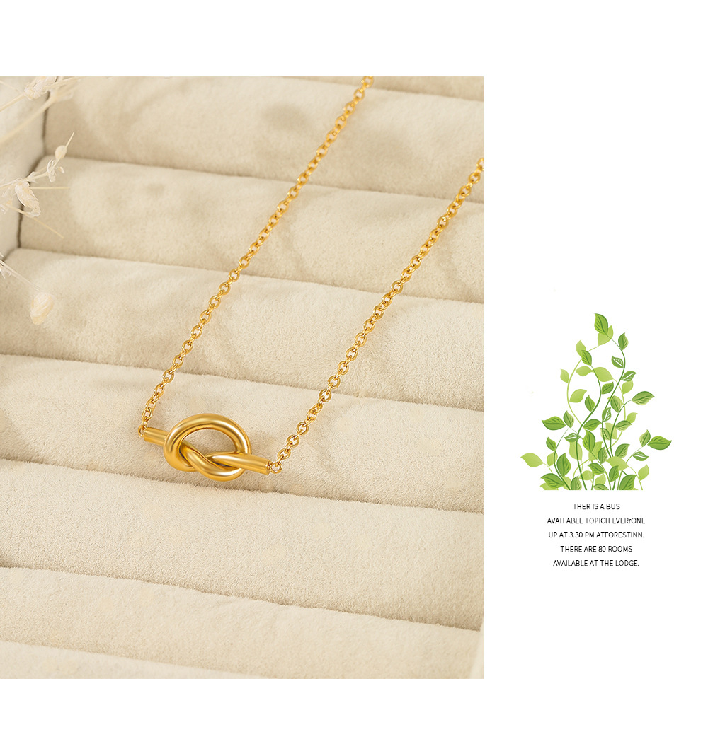 Fashion Geometric Stainless Steel Plating Pendant Necklace 1 Piece