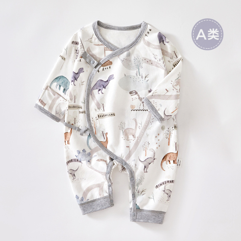 Baby Clothes Spring and Summer Seasons Long-sleeved Monk Suit for Newborn Baby Class a jumpsuit Harper Pure Cotton Crawling Suit Boneless Baby Clothes Spring and Summer Seasons Long-sleeved Monk Suit for Newborn Baby Class a jumpsuit Harper Pure Cotton Crawling Suit Boneless