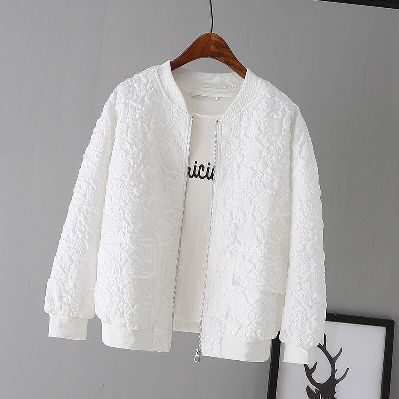 Short Baseball Jacket for Women 2025 New Korean Style Spring Loose Casual Petite Jacket Trendy Top