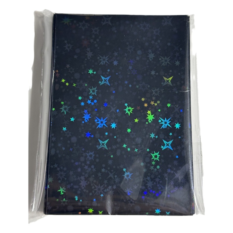 Nuevo flash de estrella láser 61*91 película de tarjeta esmerilada de dos capas 20 tarjeta plana de seda película de color tarjeta pequeña cubierta protectora