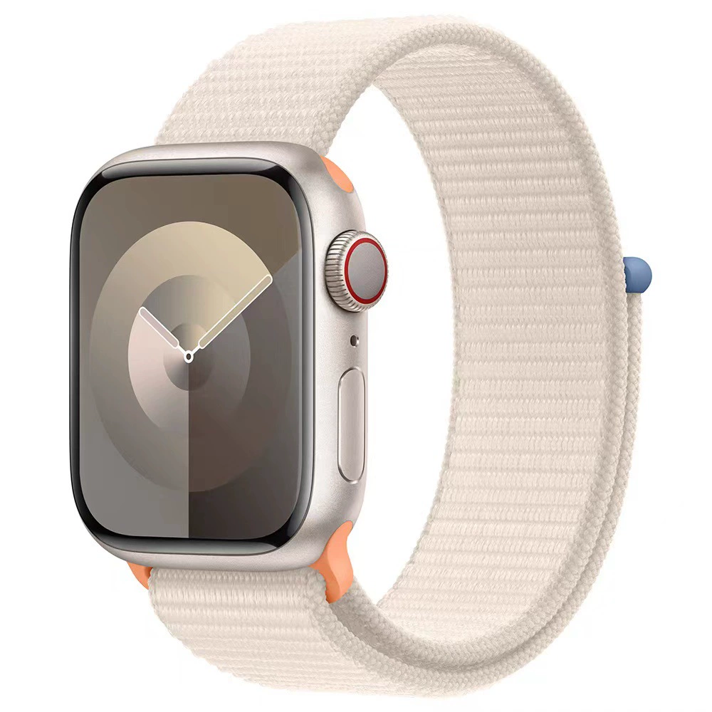 Подходит для нейлоновой стяжки Apple для часов iWatchS10 и ремешка Velcro для Apple WatchS9