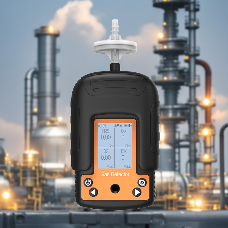 便携式四合一气体检测仪氨气一氧化碳硫化氢氧气可燃气体报警器