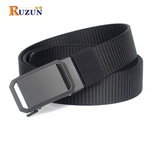 男士合金自动扣尼龙腰带 户外训练战术编制腰带 休闲时尚商务百搭