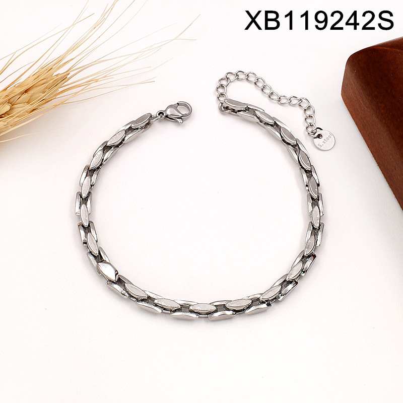Trendy Titanium Necklace For Men And Women, High-End Simple Hip-Hop Stainless Steel Cuban Chain, Non-Fading Jewelry_voghion.com