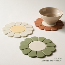 創意太陽花硅膠隔熱墊家用餐桌墊防燙鍋墊碗墊杯墊耐高溫