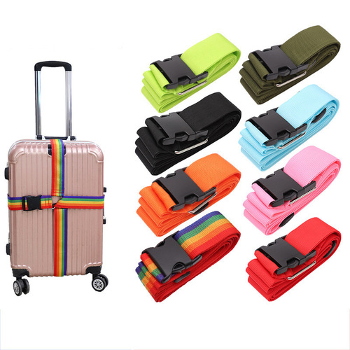 Factory direct supply of one-word adjustable luggage straps password box explosion-proof straps suitcase straps cross-border