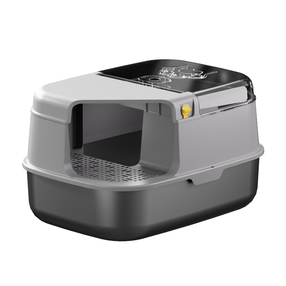 Extra Large Stainless Steel Cat Litter Box Corridor Style Enclosed Cat Toilet Foldable Cat Litter Box Hot Style