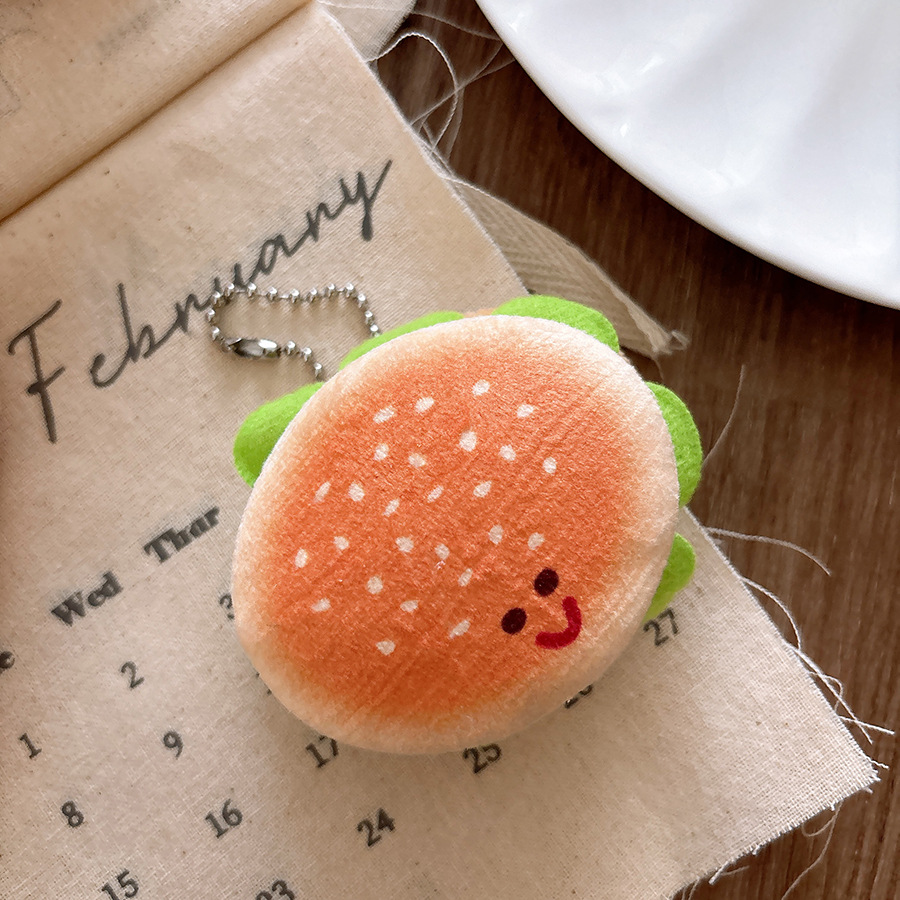 18g Weight Hair Clip Hair Accessories Type pendant Quantity Anniversary Occasion Hamburger Pattern All Seasons Season Kid'S Gender Casual, Cute, Sweet Style Casual Cute Sweet Kid'S Hamburger Cloth Hair Clip 12