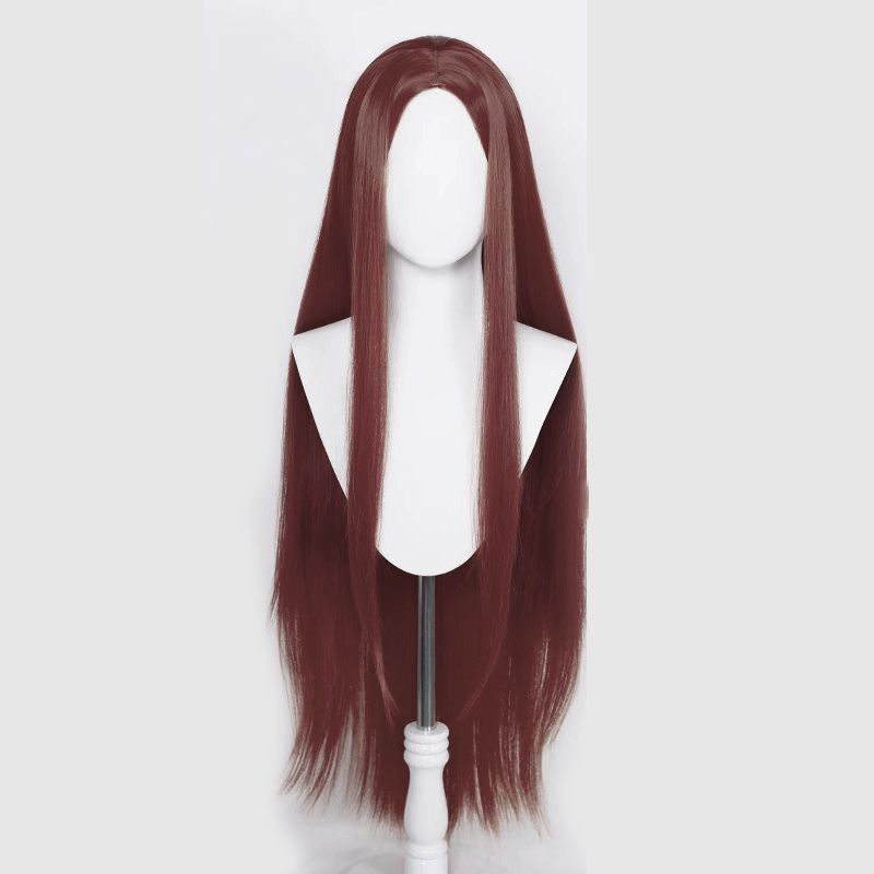 万能コスプレウィッグ、ミドルパートロングストレートヘア100cm、単色ヘアカバー、女装専用スタイリング、リアルウィッグセット卸売|undefined