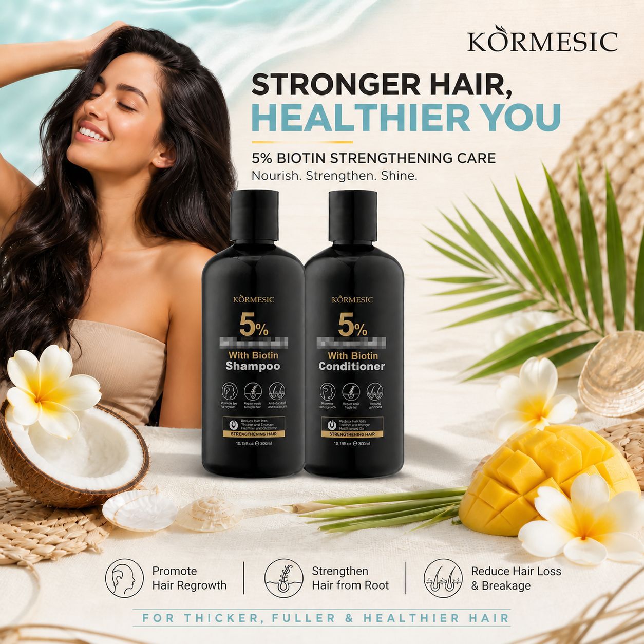KORMESIC champú en inglés máscara para el cabello cuidado cabello suave fábrica de comercio exterior transfronterizo al por mayor