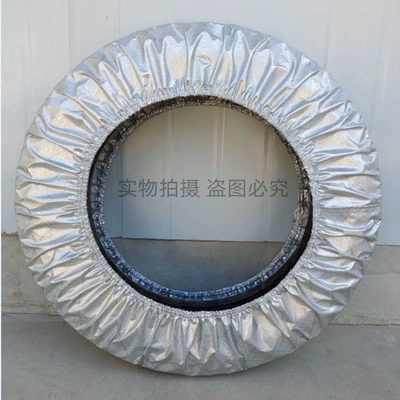 Car Tire Cover, Spare Tire Cover, Rainproof Cloth, Waterproof Lift Platform, Wheeled Showroom, Mobile Floor Protection, Anti-Dirt, Transport Dustproof (Spare wheel cover) - oxford-square-tire-diameter-40-50