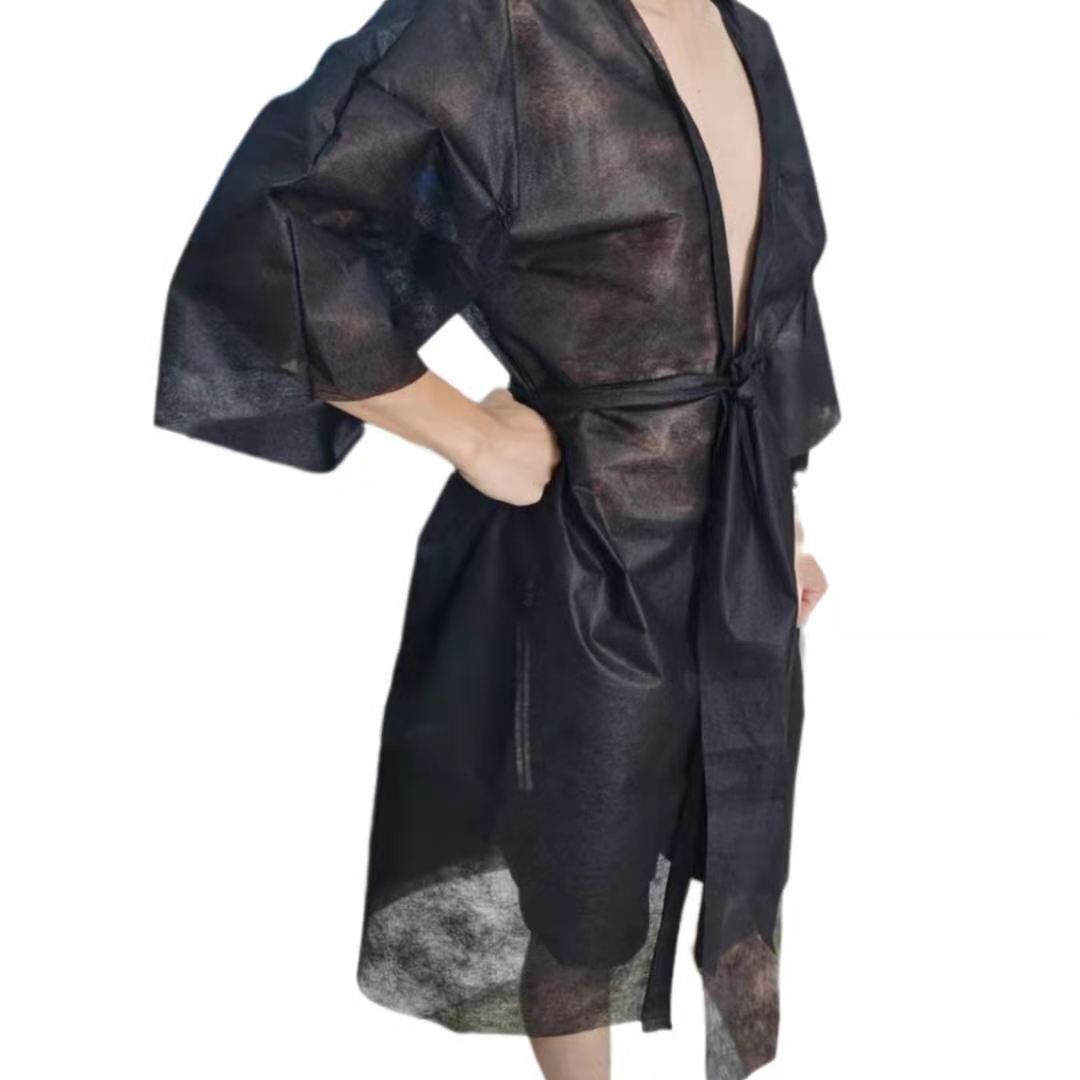 源头现货一次性无纺布桑拿服酒店美容院浴袍洗浴中心汗蒸服厂家Z