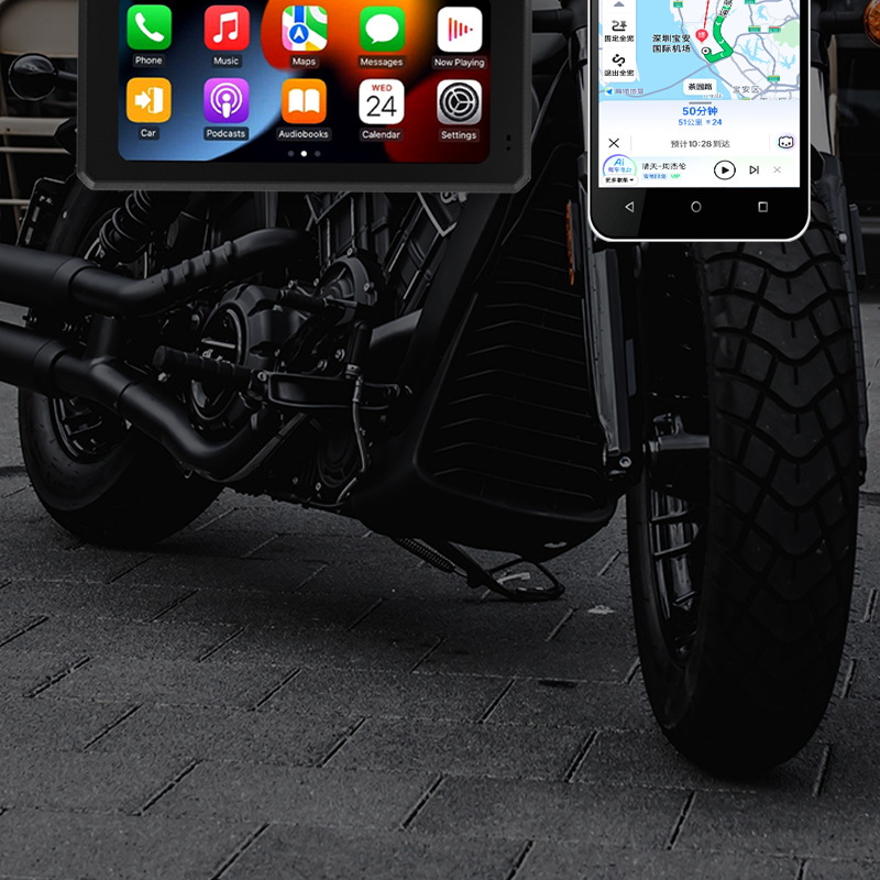 Cross-border motorcycle navigation recorder waterproof smart riding car GPS HD motorcycle driving recorder
