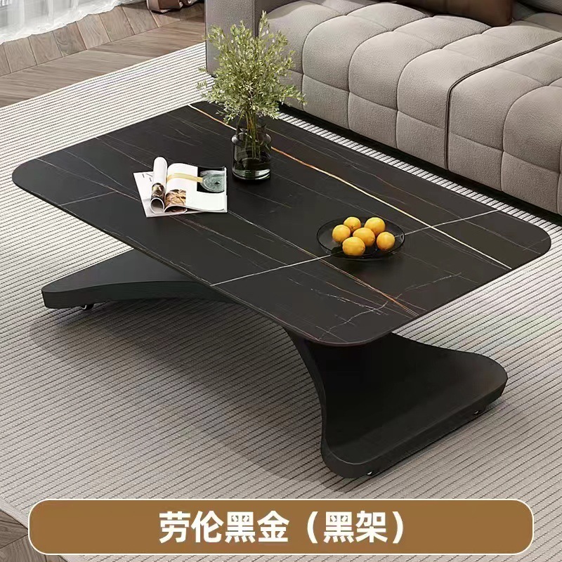 Mesa de centro elevadora, mesa de comedor, apartamento pequeño de doble propósito, mesa de centro de pizarra minimalista italiana multifuncional, sala de estar, hogar integrado
