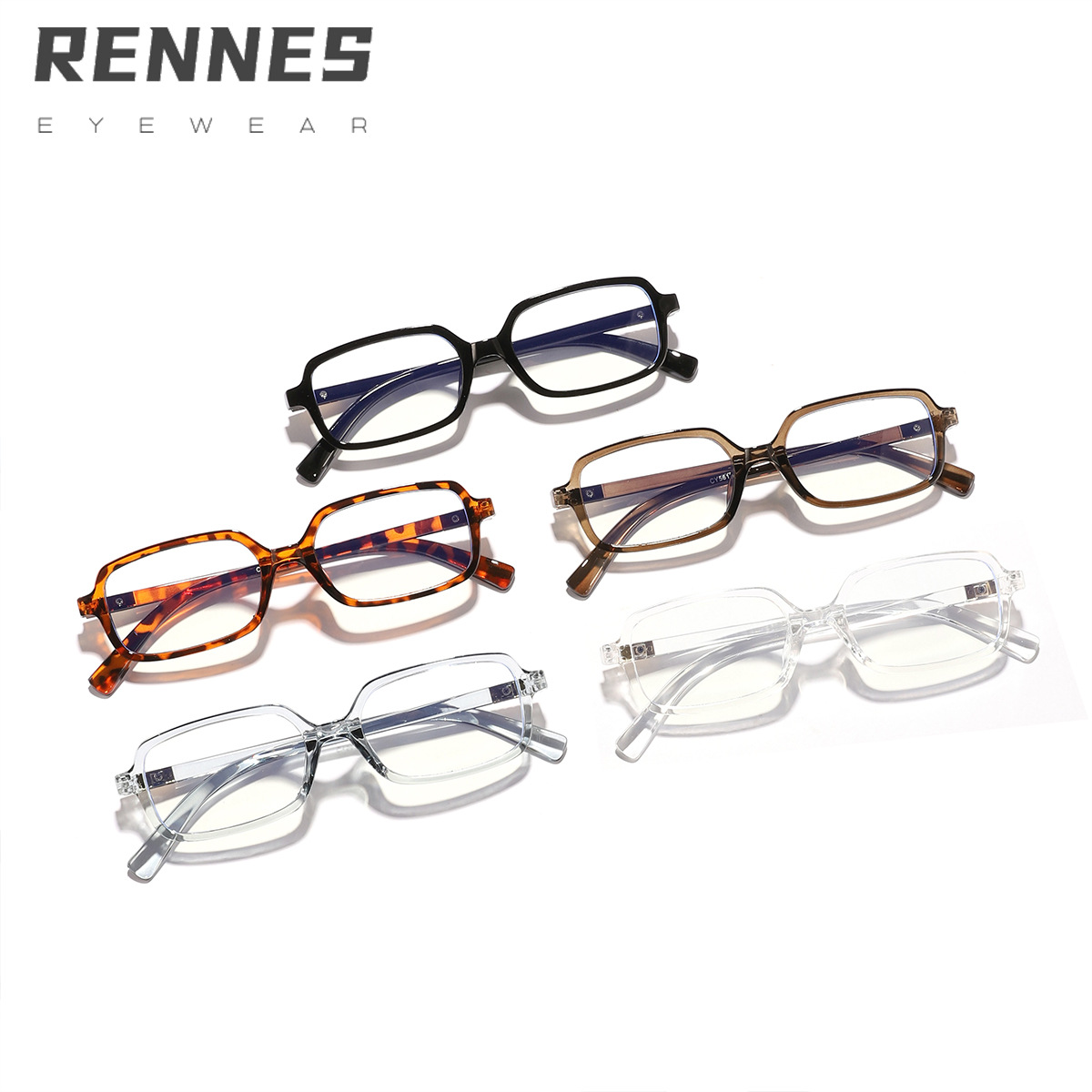 2025 nueva versión coreana transfronteriza de gafas antiazules de montura cuadrada pequeña para hombres y mujeres pueden equiparse con gafas de montura de miopía Glasses