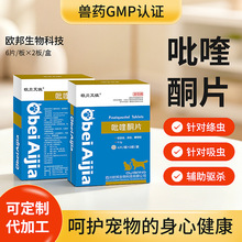 吡喹酮片宠物猫狗体内驱虫药驱寄生虫绦虫吸虫猫中小大型犬通用