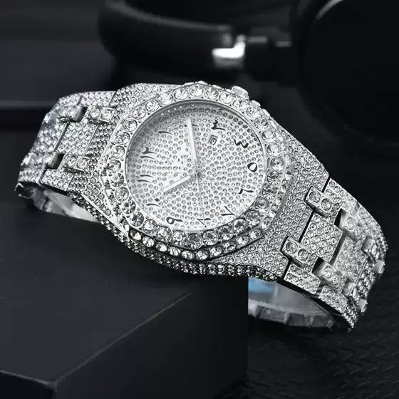 Quartz Watch Export Goods Full Diamond Fashion Watch High Quality Watch Manufacturers Wholesale One Piece