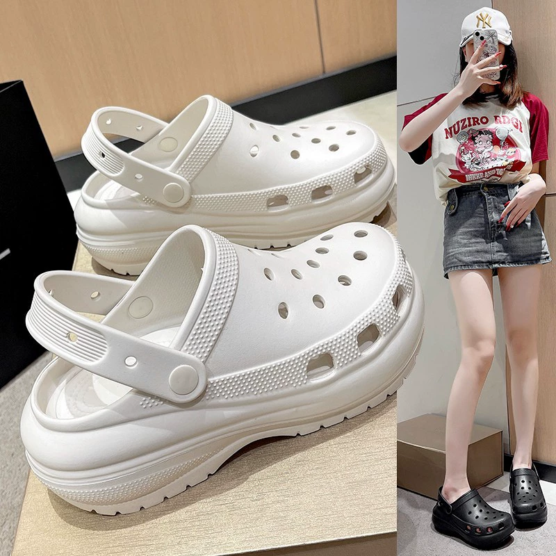 Популярные кроссовки с перекрестными отверстиями, легкие классические кроссовки в стиле "dad shoes", утепленные нескользящие пляжные кроссовки с отверстиями оптом от производителя