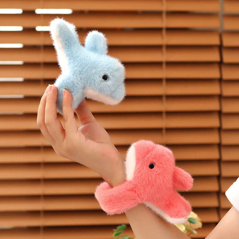 (2개) 수족관 돌고래 펜던트 키 체인 재미 스냅 링 기념품 배낭 펜던트 돌고래 봉제 장난감