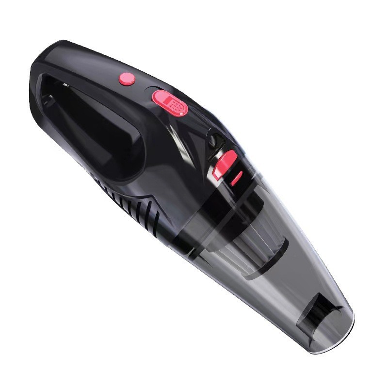Car vacuum cleaner with LED lighting, wireless portable mini car and home lithium battery vacuum cleaner, wet and dry, cross-border English