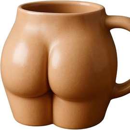 亚马逊新款ins屁股杯创意丰臀马克杯个性化有趣独特的屁股咖啡杯