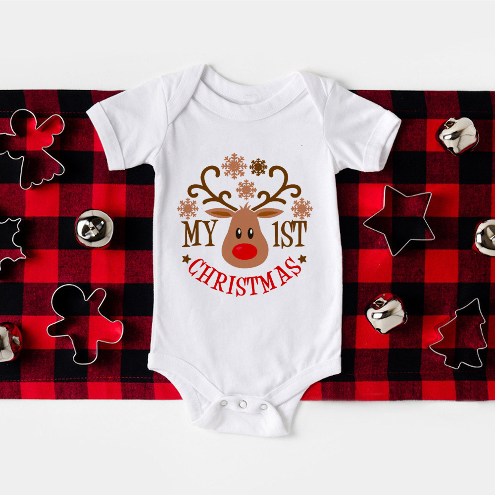 80g Weight Christmas Festival Christmas Baby Rompers 1